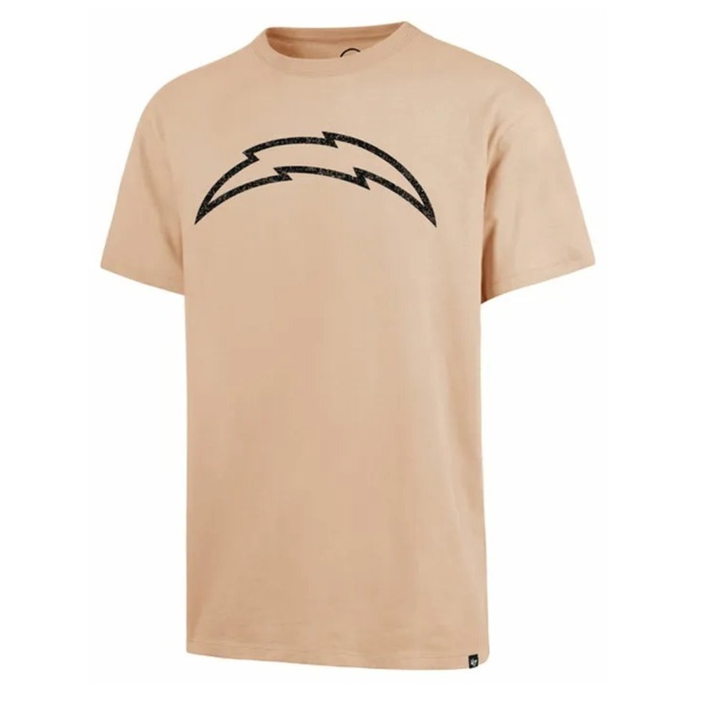 '47®‎ (Men's LARGE) Los Angeles Chargers Dusted™ Imprint Khaki T-Shirt